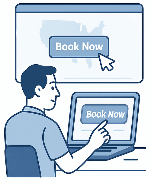 Connect & Book - MoveSafe booking integration illustration